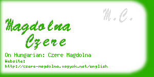 magdolna czere business card